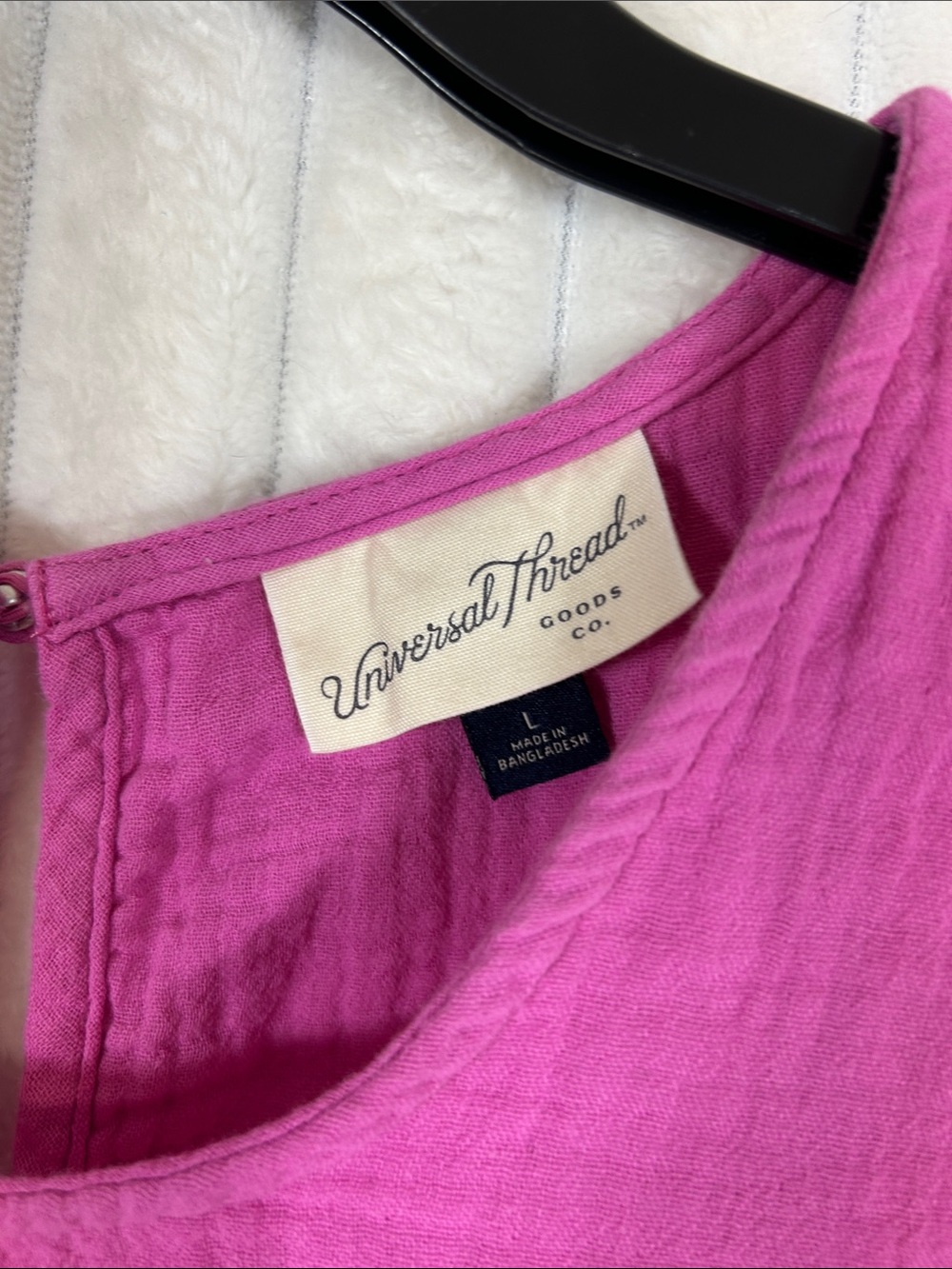 Universal Thread pink tiered sleeveless gauze short dress L - Picture 2 of 8